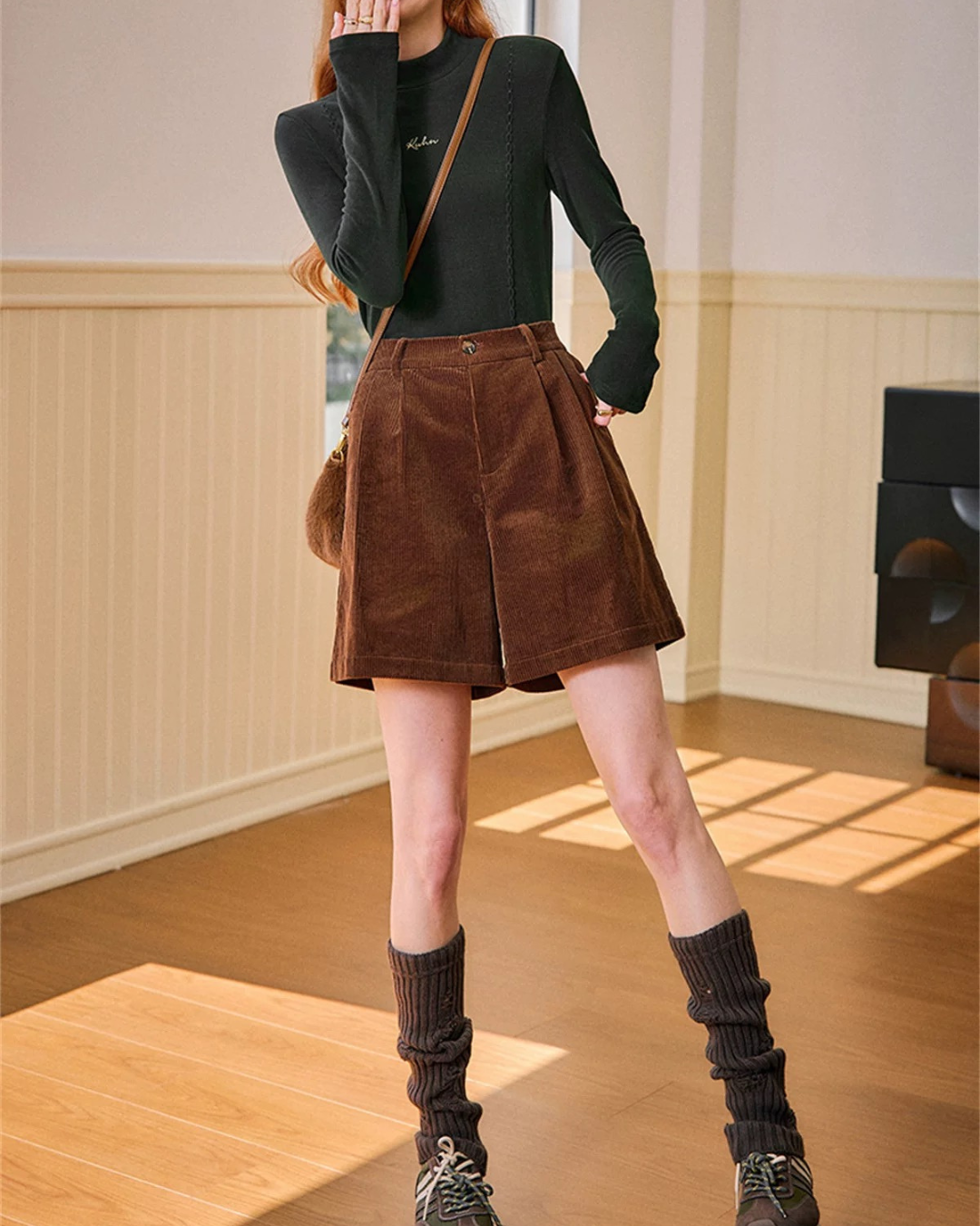 セミタートルネックシャツ(トップス・全4色)