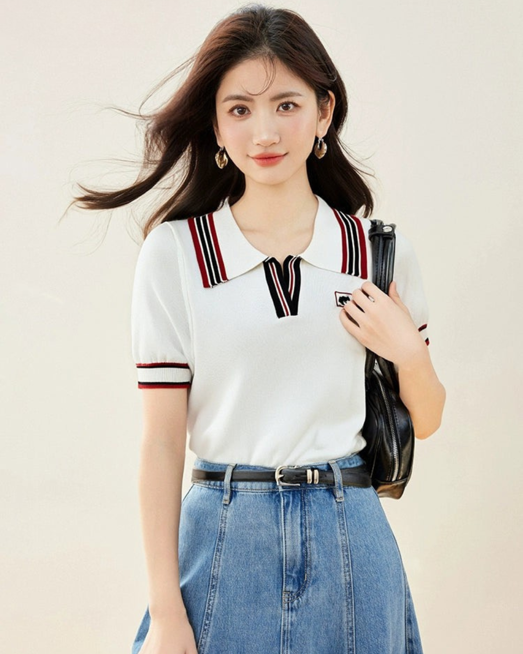 ラペルパフスタイルトップ(セットアップ・全1色)