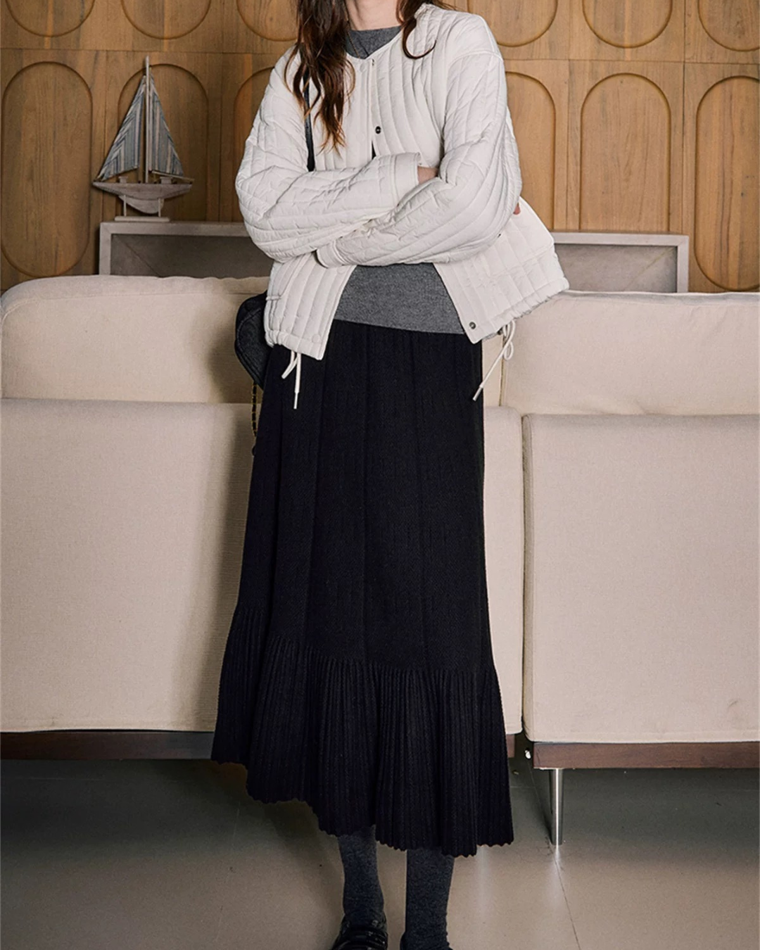 ニットウールスカート(スカート・全1色)