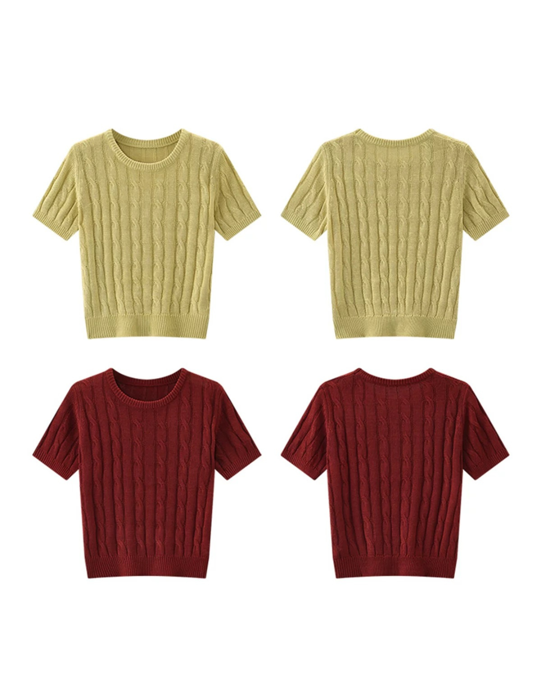 ショートスリーブニット(トップス・全2色)