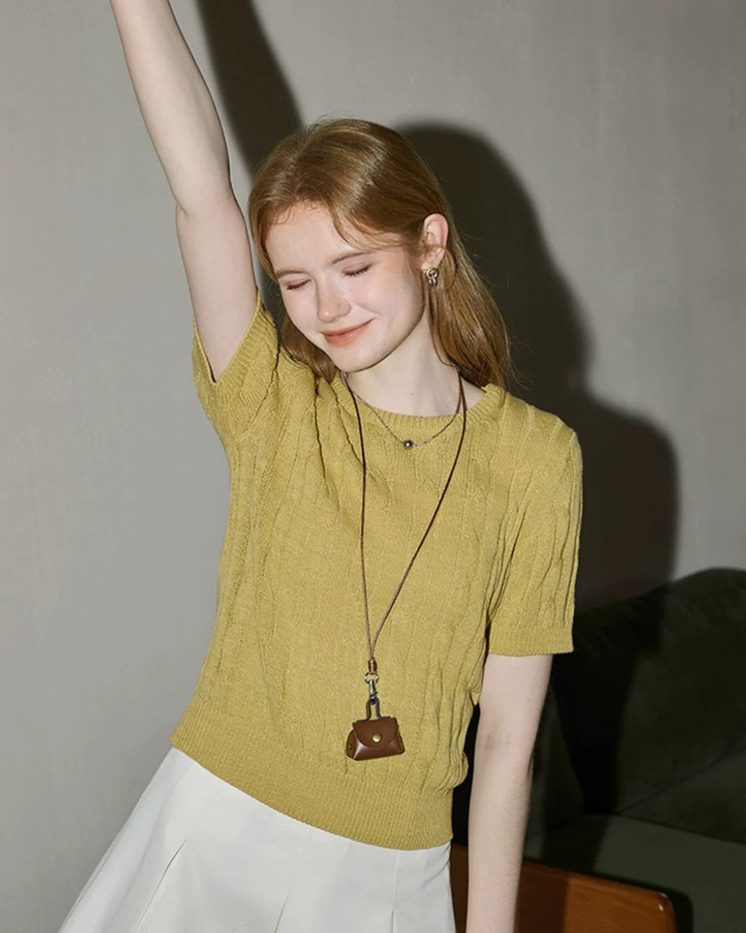 ショートスリーブニット(トップス・全2色)