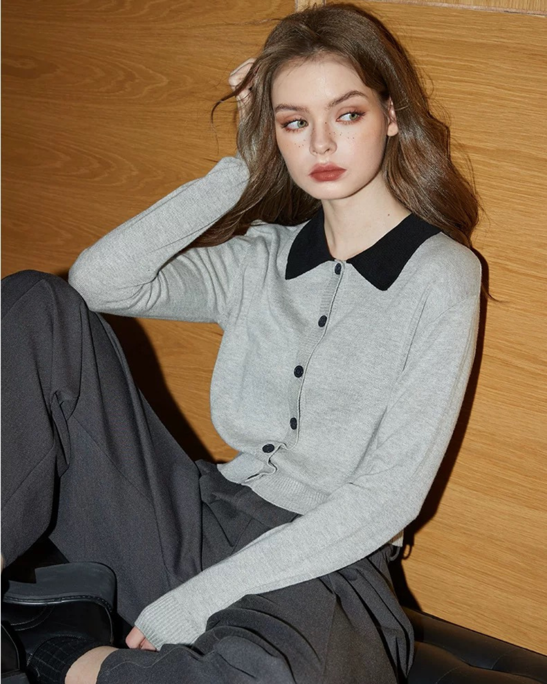 クラシックラペルニット(トップス・全1色)