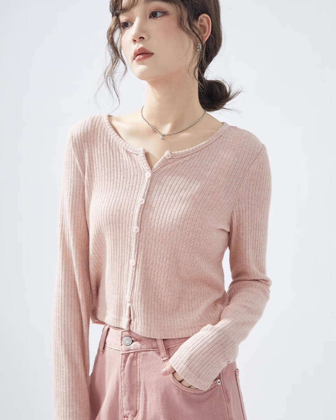 ショートニットセーター(トップス・全3色)