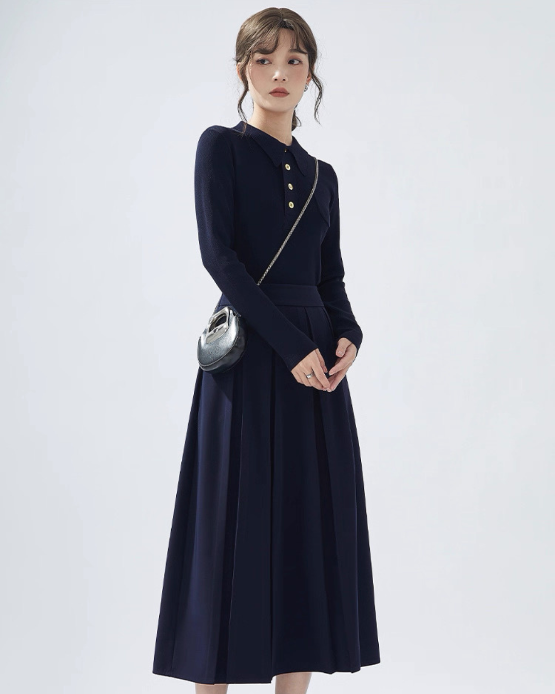 フレンチヴィンテージニットシャツ(トップス・全3色)