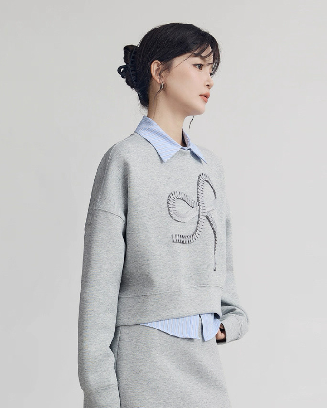 ショートスウェットシャツ(トップス・全2色)