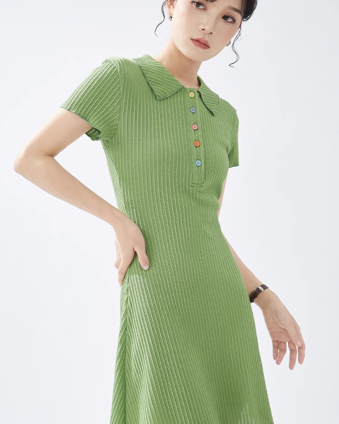 ポロニットワンピース(トップス・全1色)