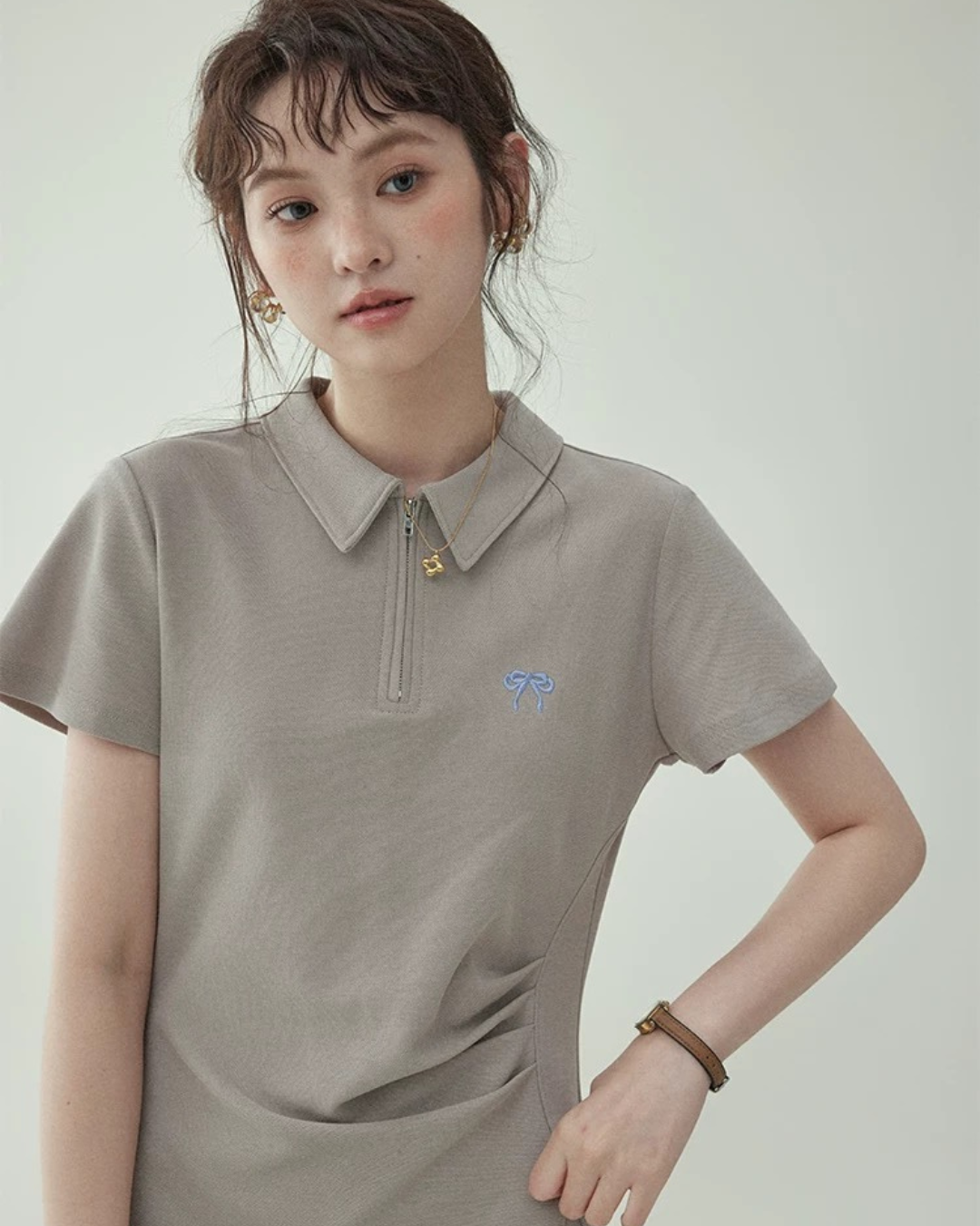 ミドル丈スカートワンピース(ワンピース・全1色)