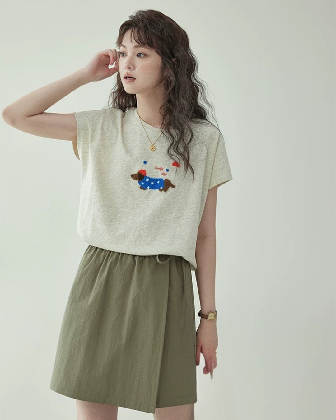 ウエストAラインキュロット(スカート・全1色)