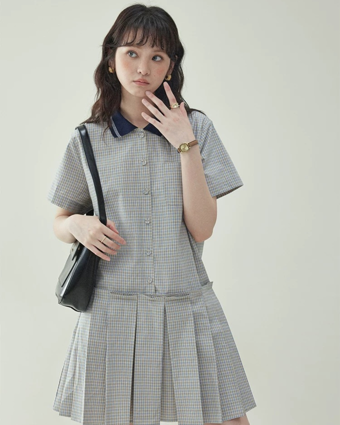 コットンプリーツワンピース(ワンピース・全1色)