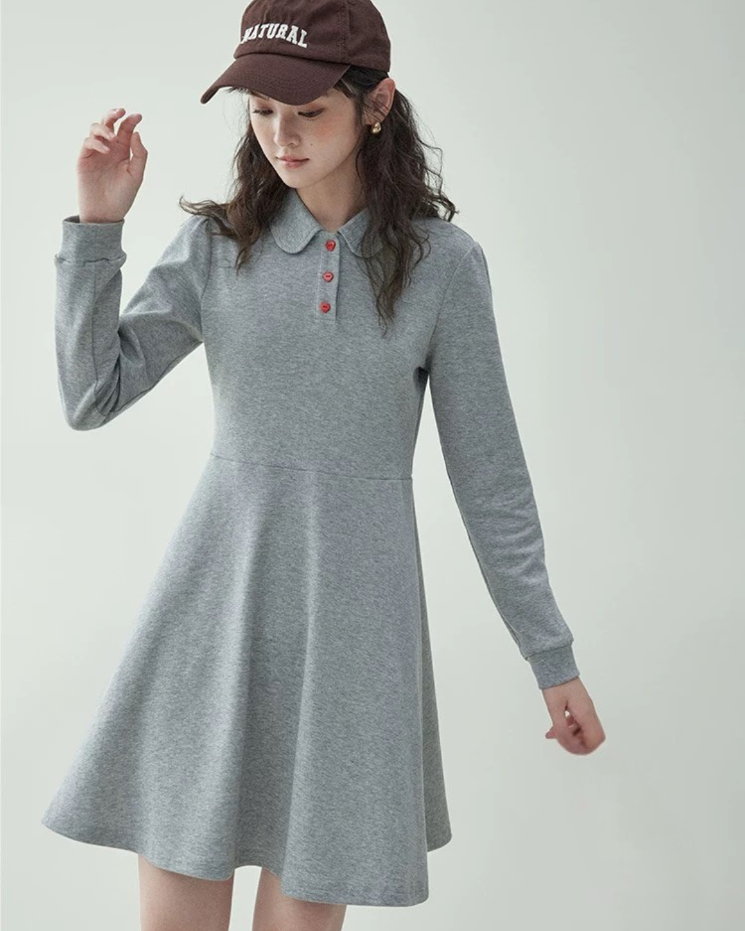 ポロカラースリムワンピース(ワンピース&セットアップ・全1色)