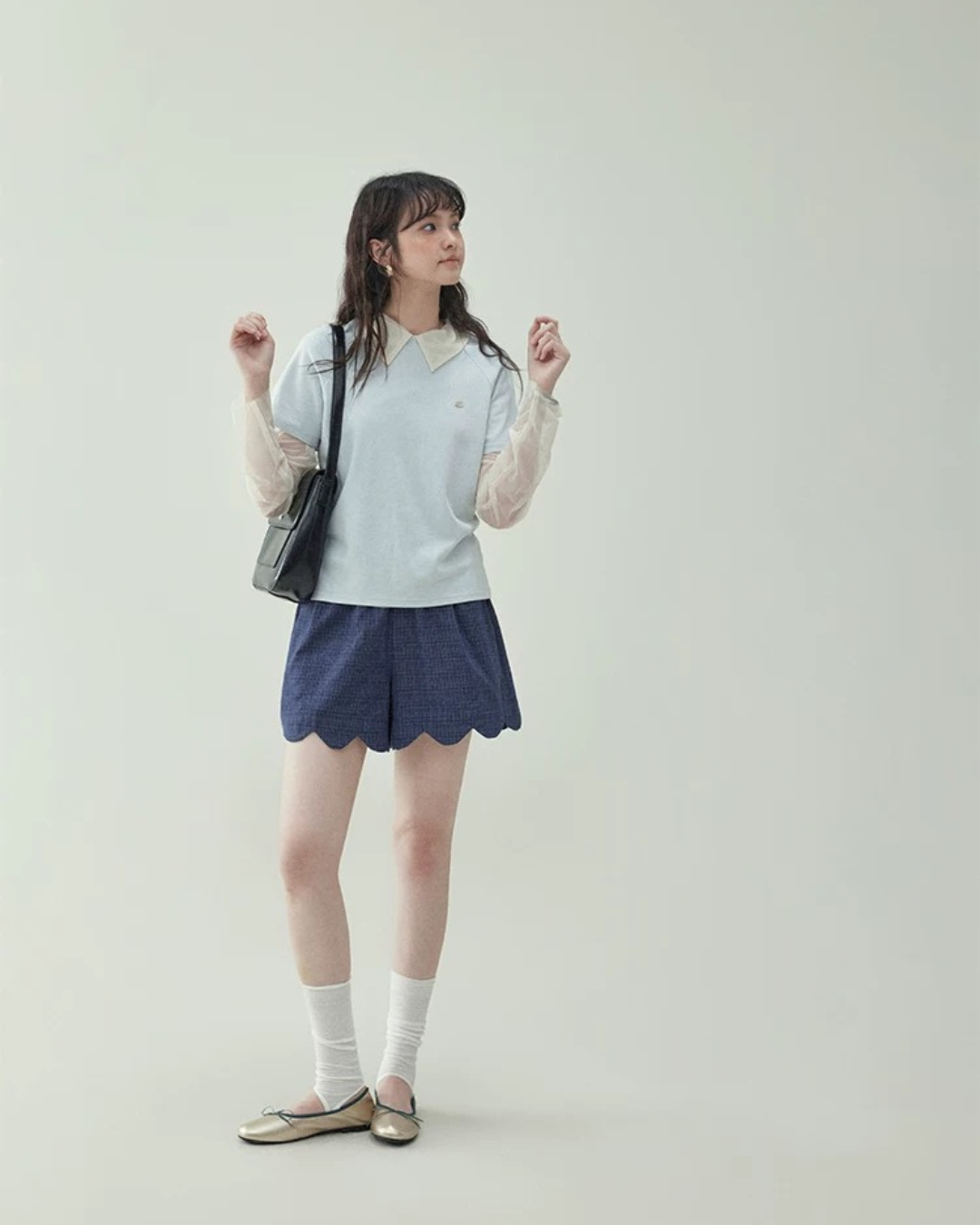 クルーネックルーズTシャツ(トップス・全1色)