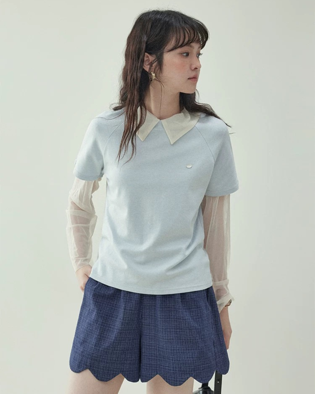 クルーネックルーズTシャツ(トップス・全1色)