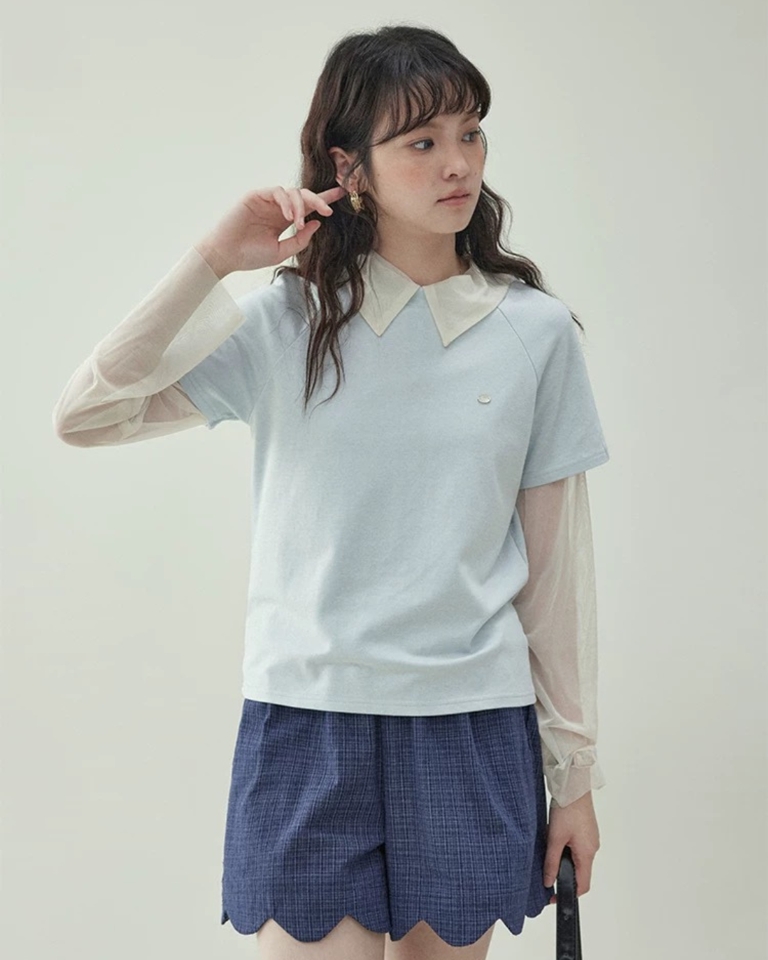 クルーネックルーズTシャツ(トップス・全1色)