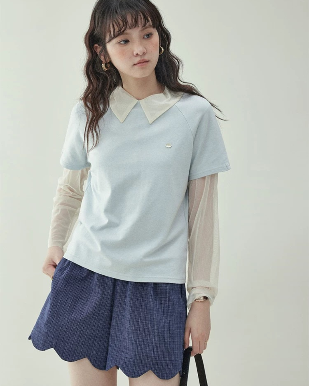 クルーネックルーズTシャツ(トップス・全1色)