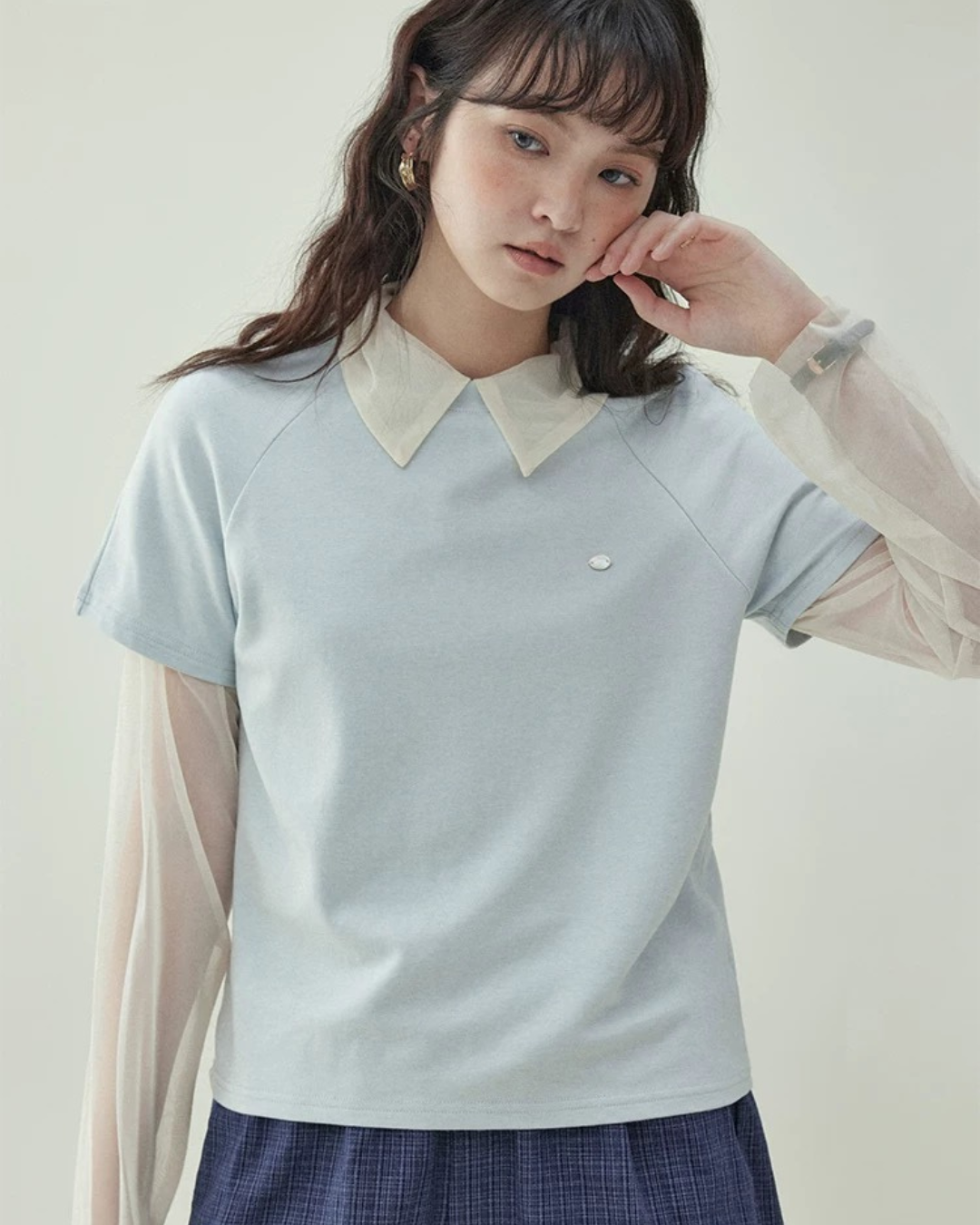 クルーネックルーズTシャツ(トップス・全1色)