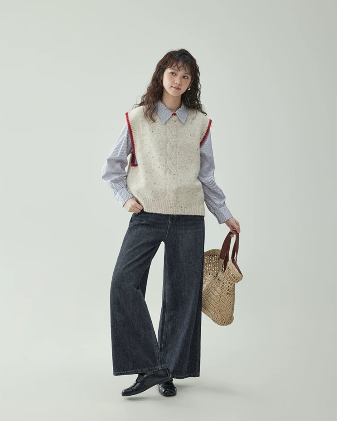 ウールセーターベスト(トップス・全2色)