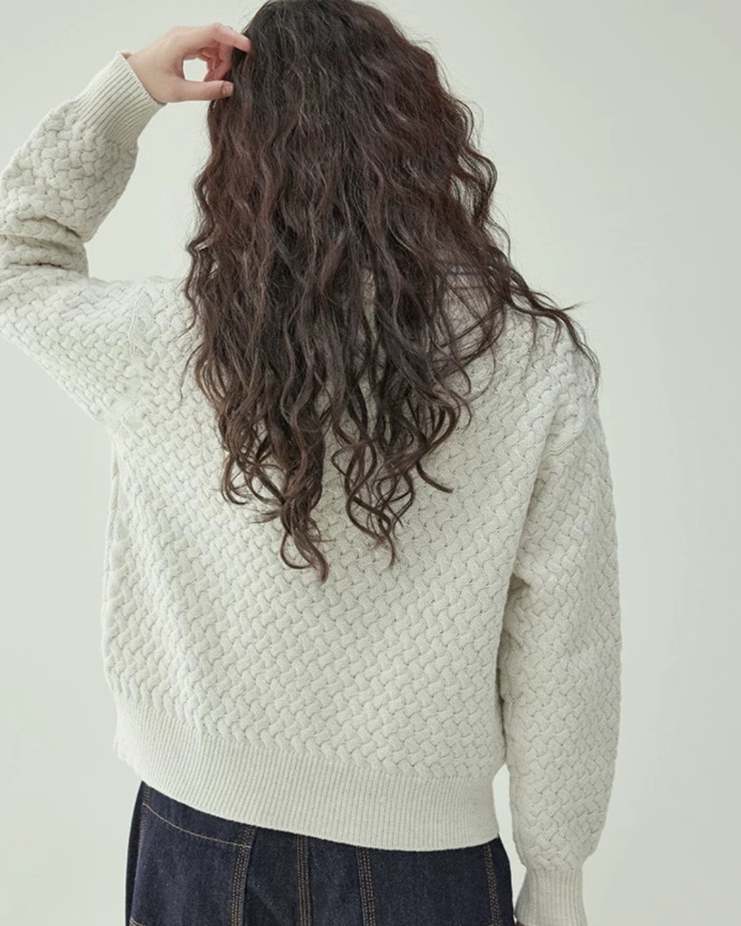 ドールカラーツイストセーター(トップス・全1色)