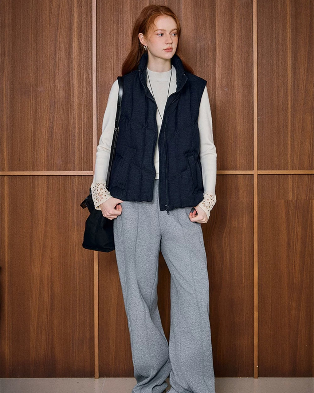 ネイビーダウンベスト(トップス・全1色)