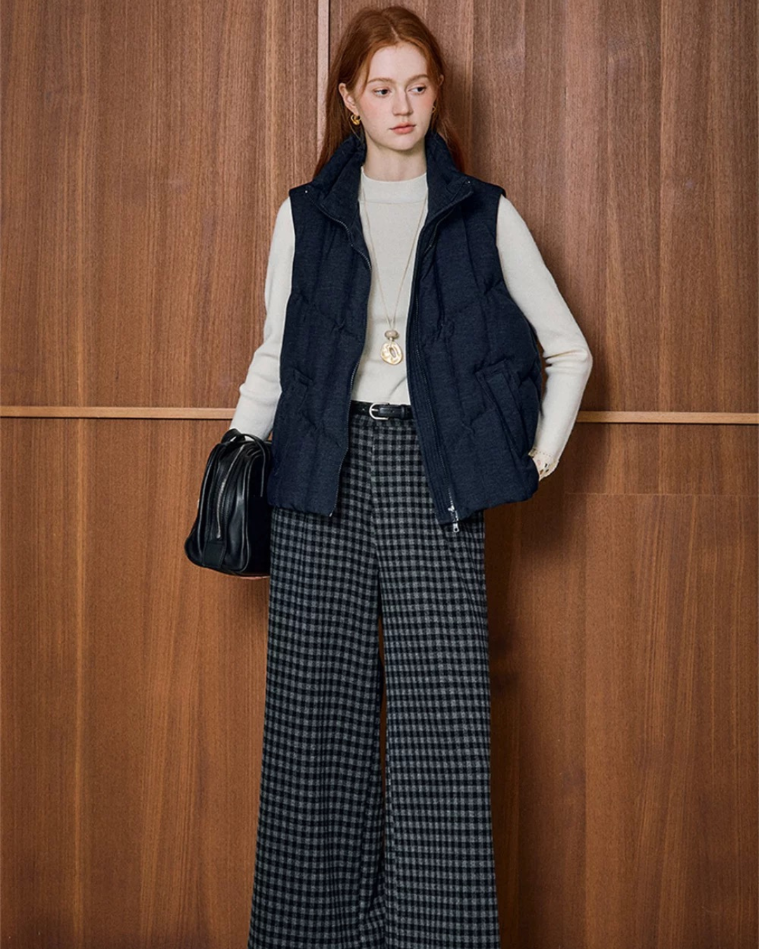 ネイビーダウンベスト(トップス・全1色)