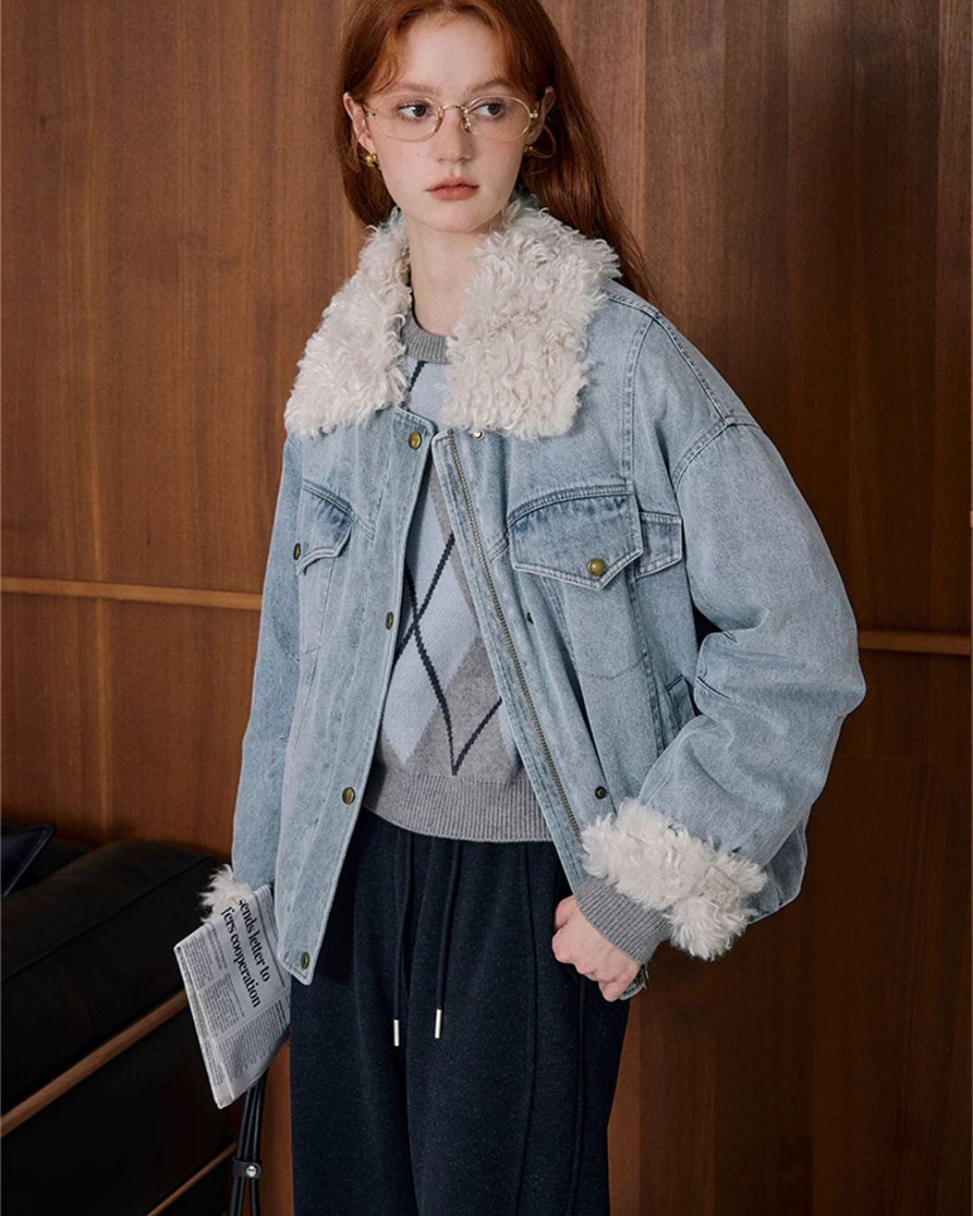 ウォッシュドデニムダウンジャケット(トップス・全1色)