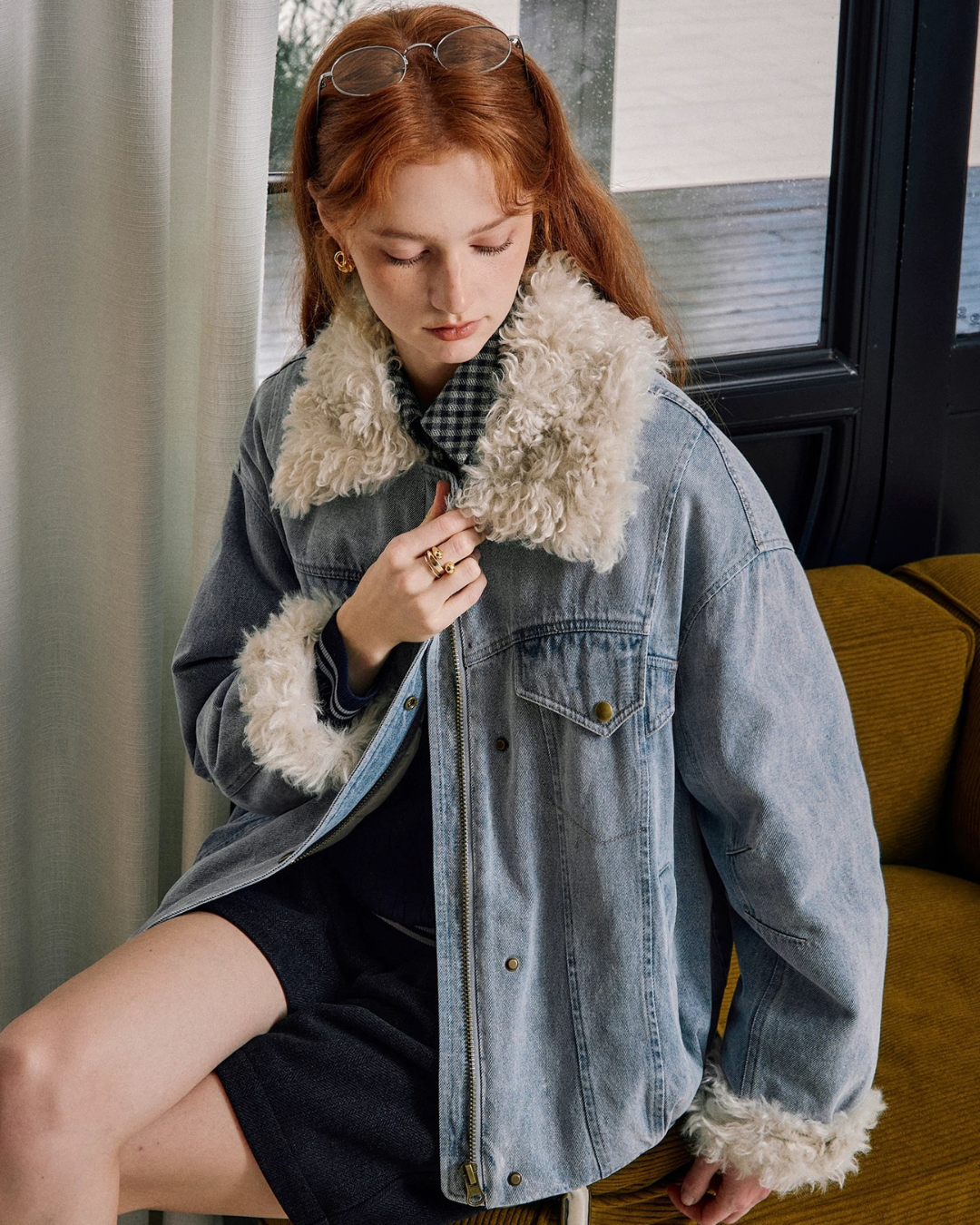 ウォッシュドデニムダウンジャケット(トップス・全1色)