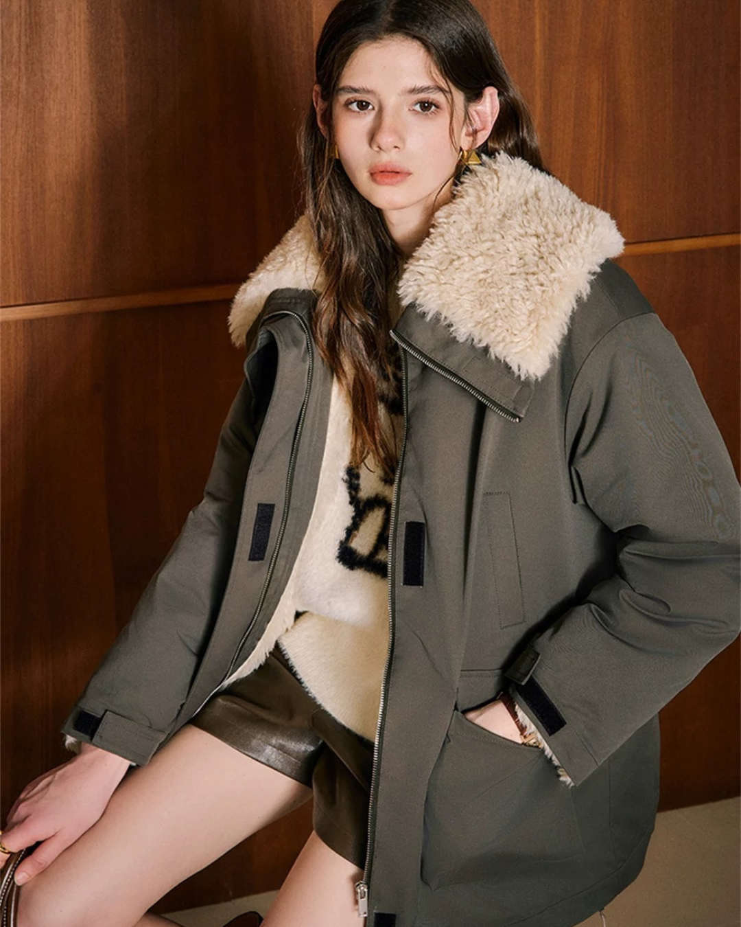 ラペルコットンジャケット(トップス・全1色)