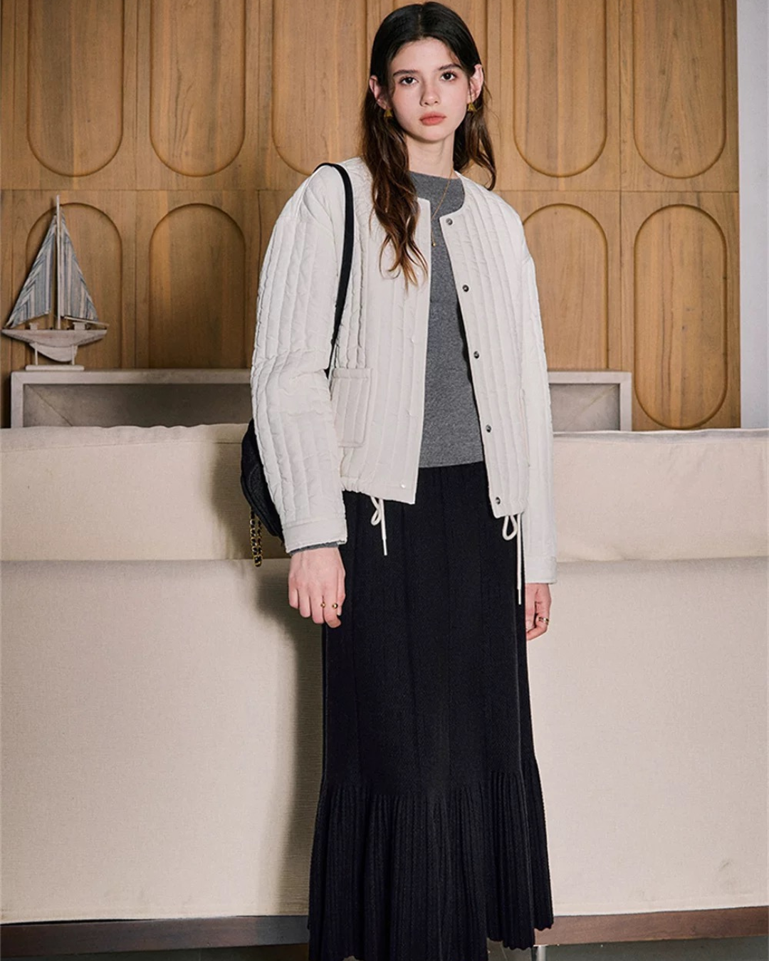 キルティングコットンジャケット(トップス・全2色)