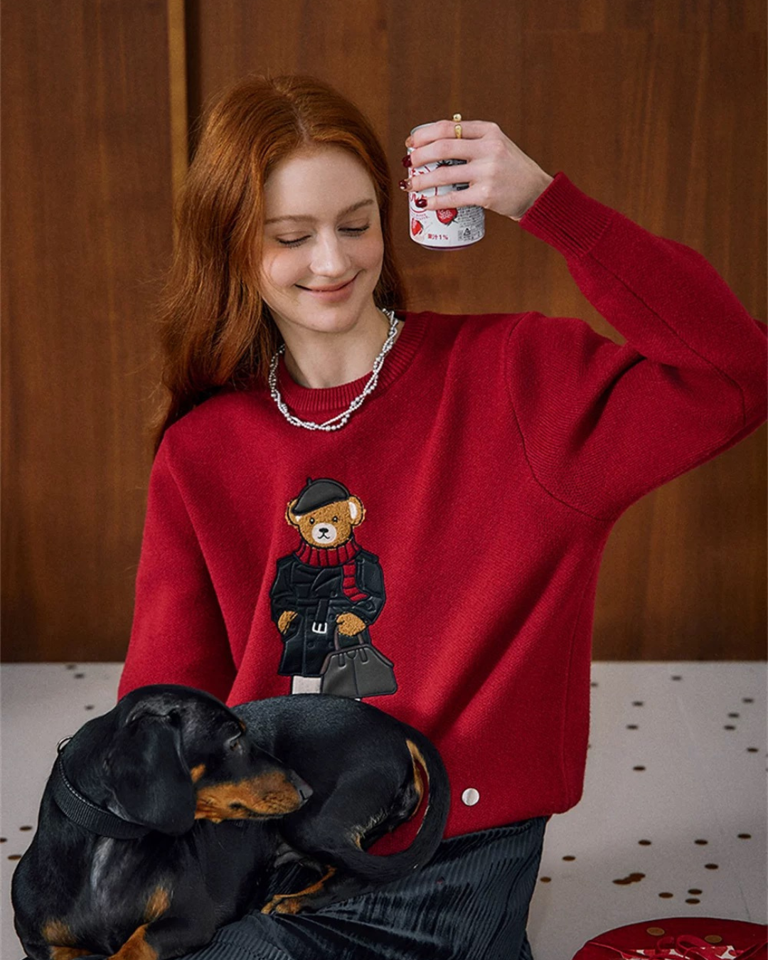 クラシッククルーネックニット(トップス・全1色)