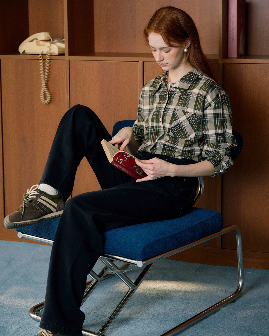 シンプルチェック柄シャツ(トップス・全1色)