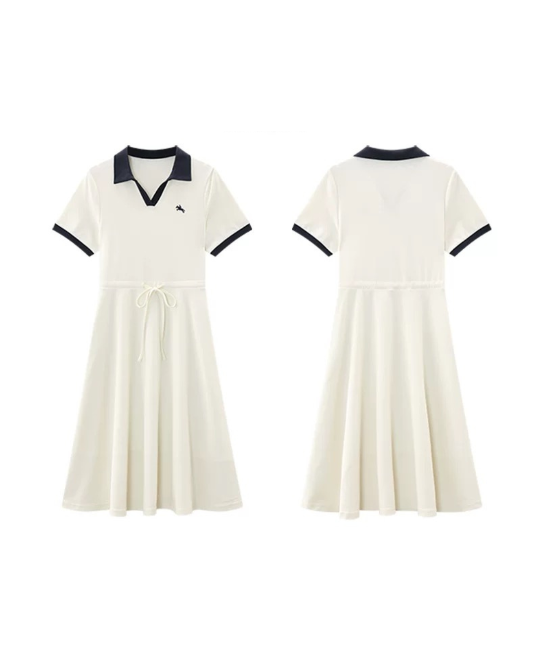 カレッジスタイルハーフスリーブワンピース(セットアップ・全1色)