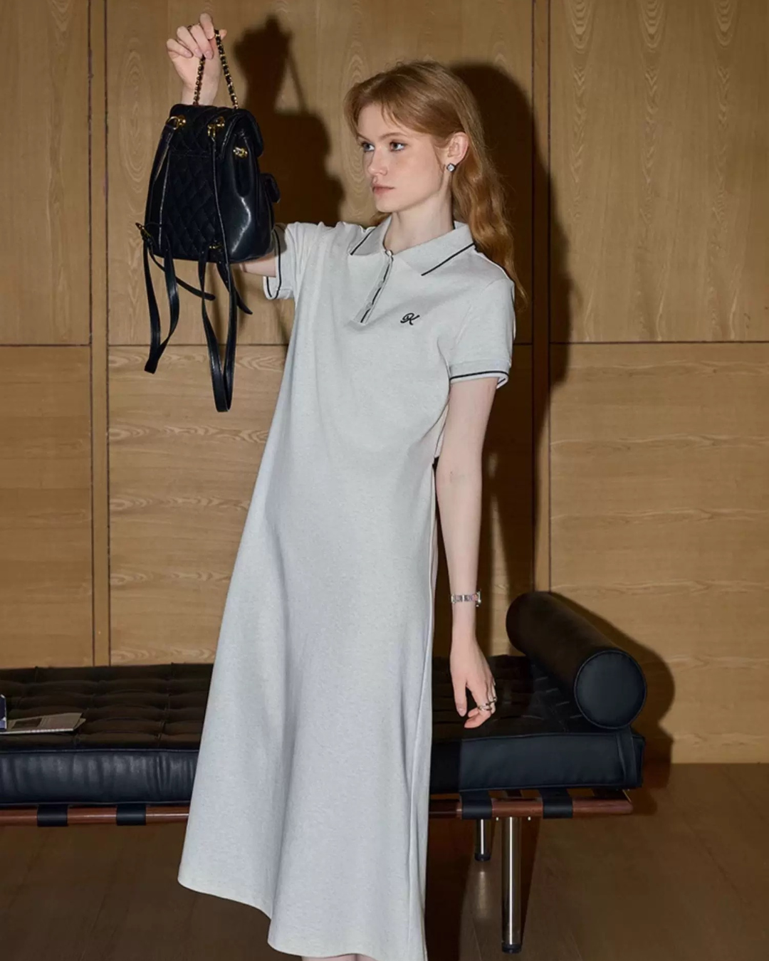 ポロロングスカート(セットアップ・全1色)