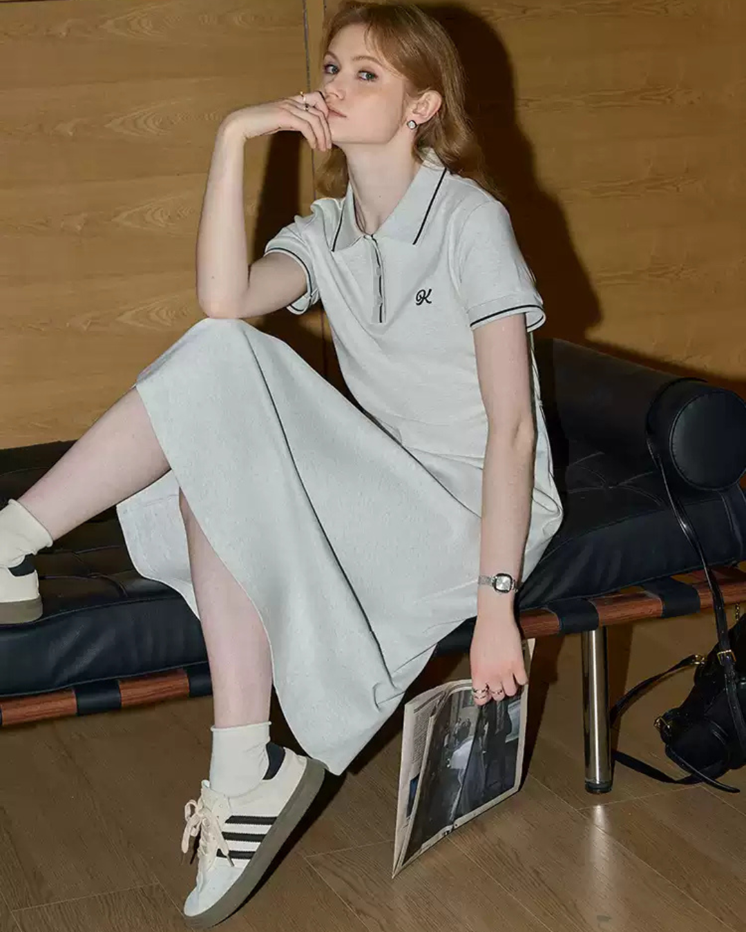 ポロロングスカート(セットアップ・全1色)