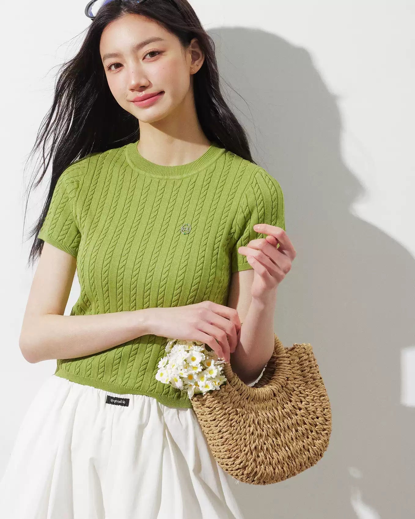 スリムニットセーター(トップス・全2色)