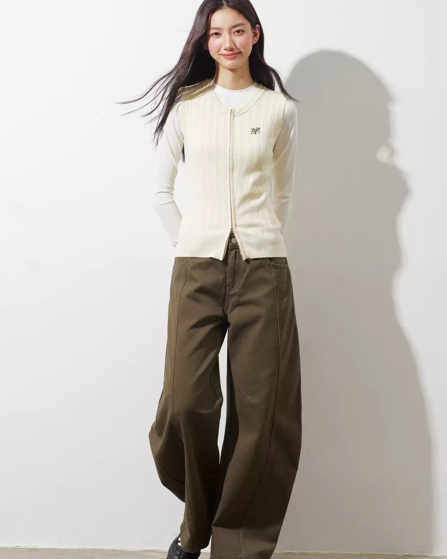 ノースリーブベストニット(トップス・全2色)