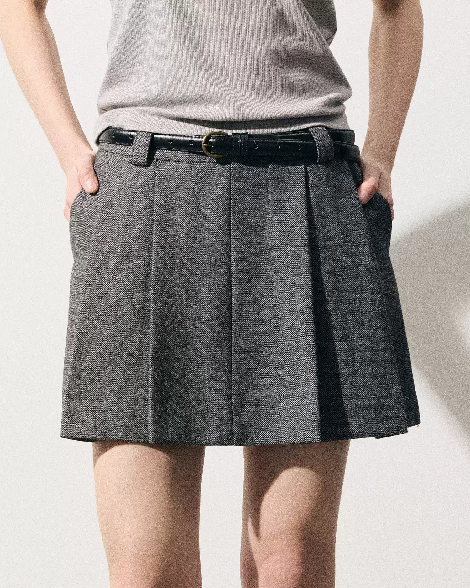 カレッジスタイルスカート(スカート・全1色)