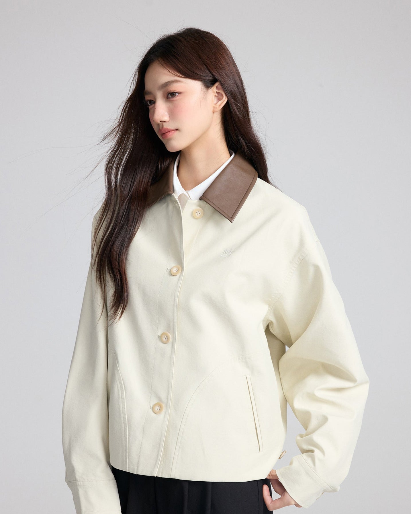 カジュアルラペルジャケット(トップス・全2色)