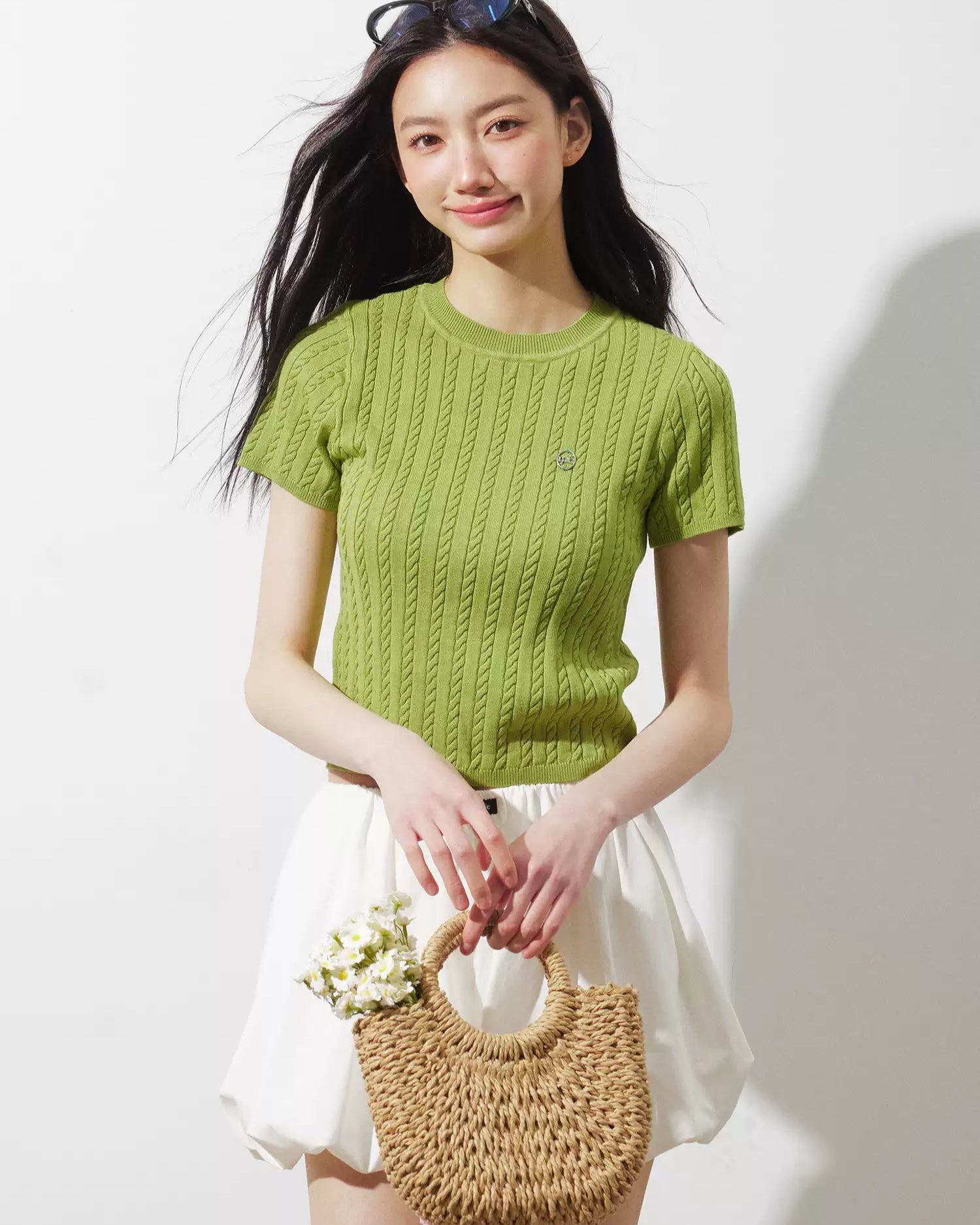 スリムニットセーター(トップス・全2色)