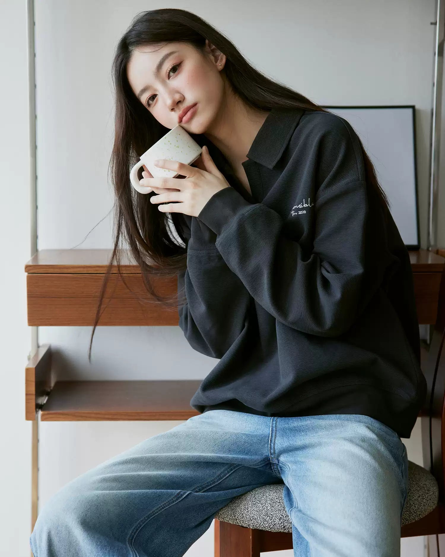 レトロVネックプルオーバー(トップス・全1色)