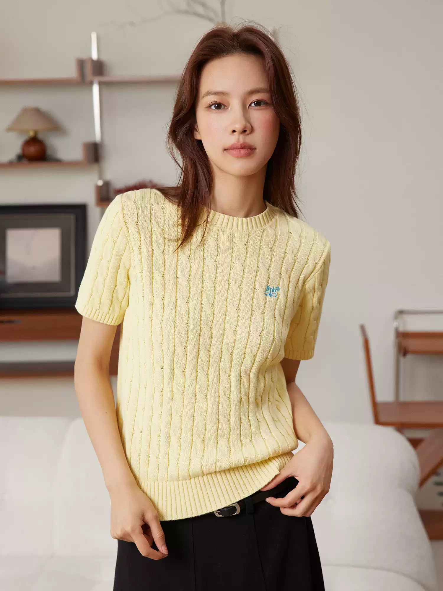 ケーブルテクスチャニット(トップス・全1色)