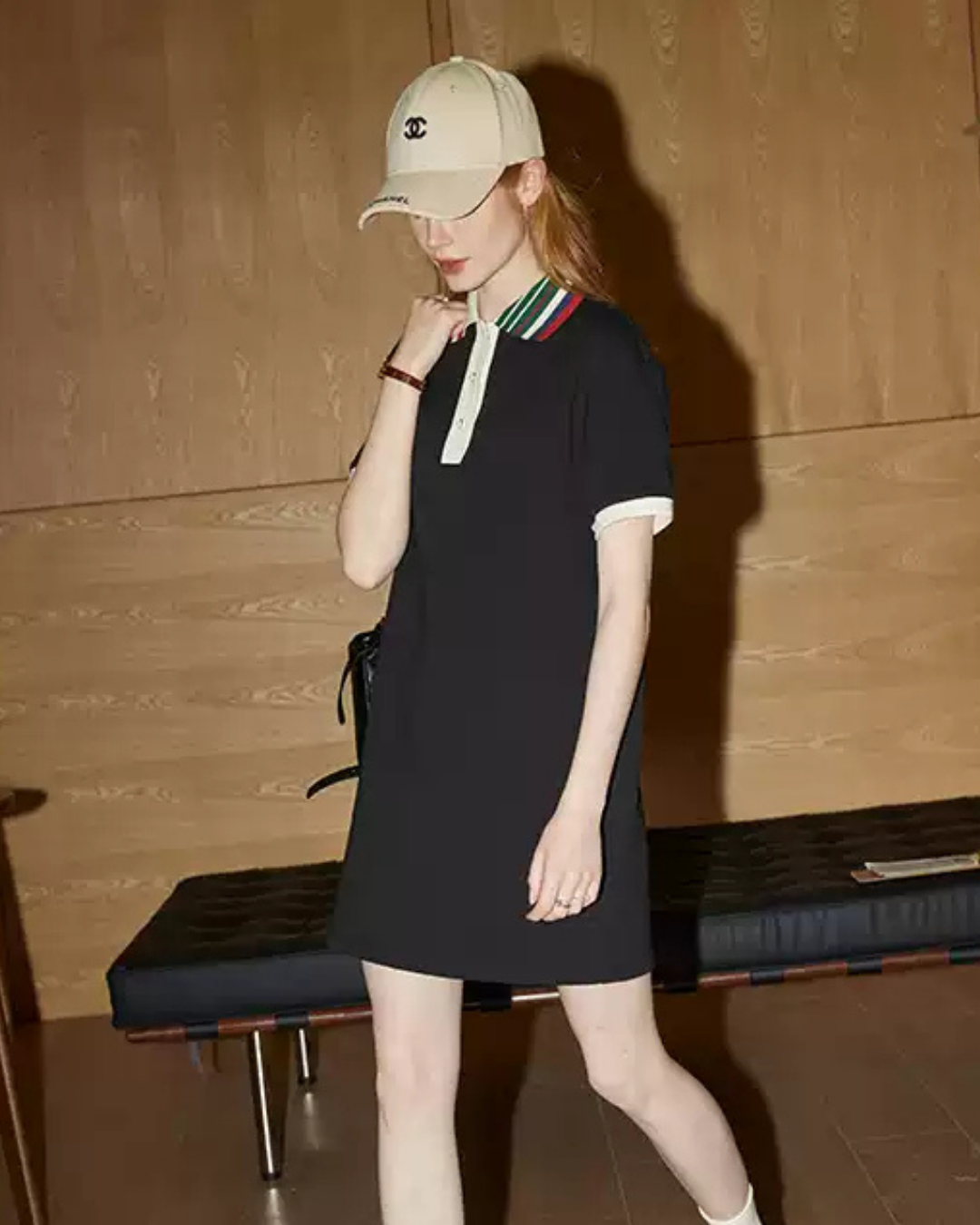 カジュアルポロネックワンピース（セットアップ・全1色）