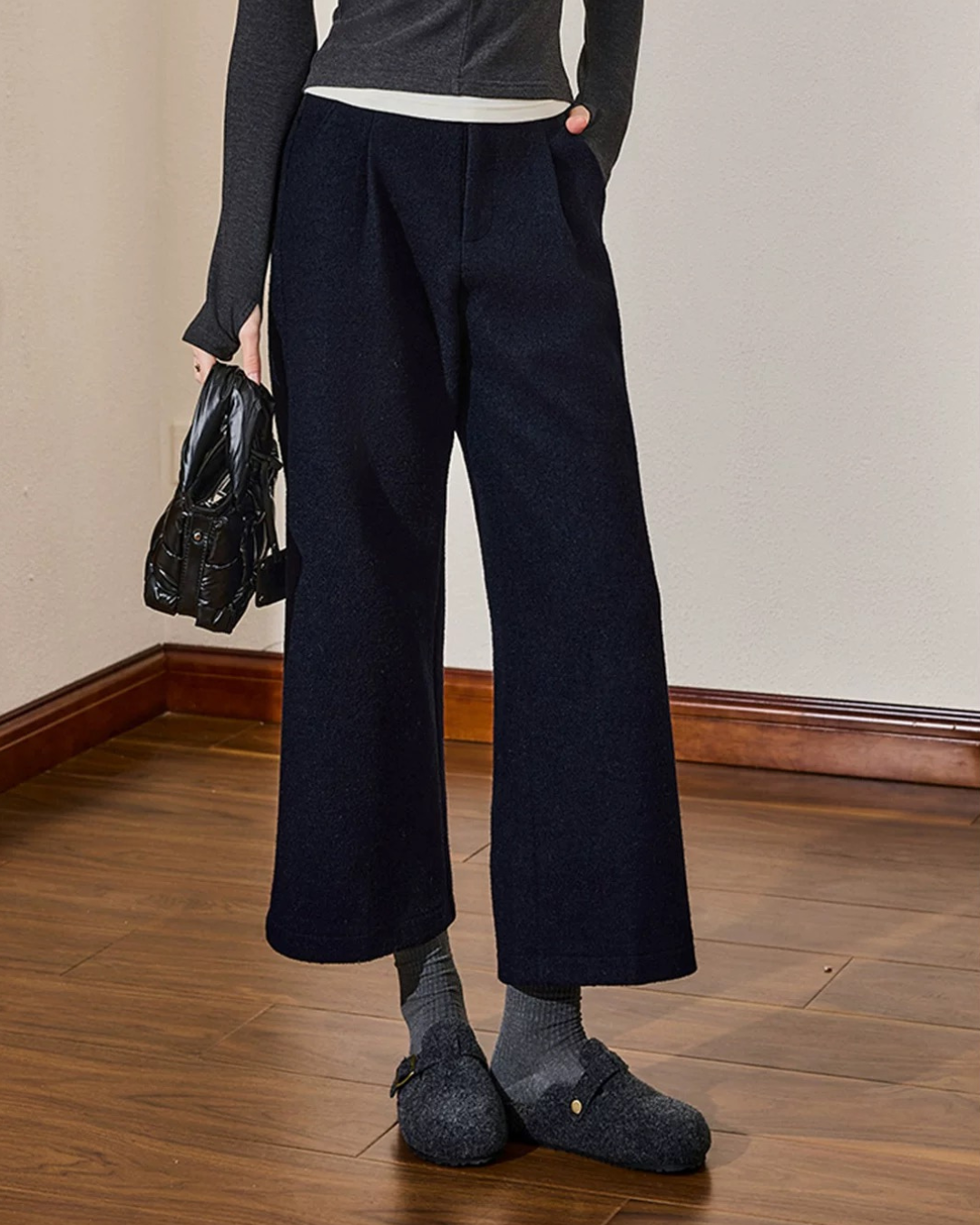 レイジードレープストレートスラックス（パンツ・全1色）