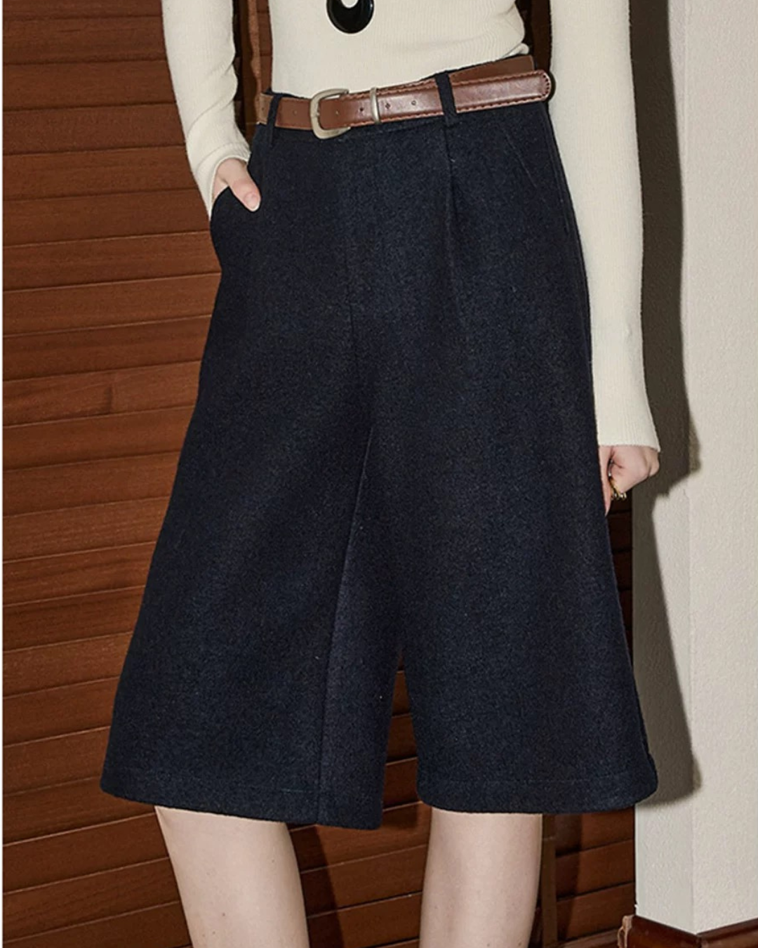 レイジードレープストレートスラックス（パンツ・全1色）