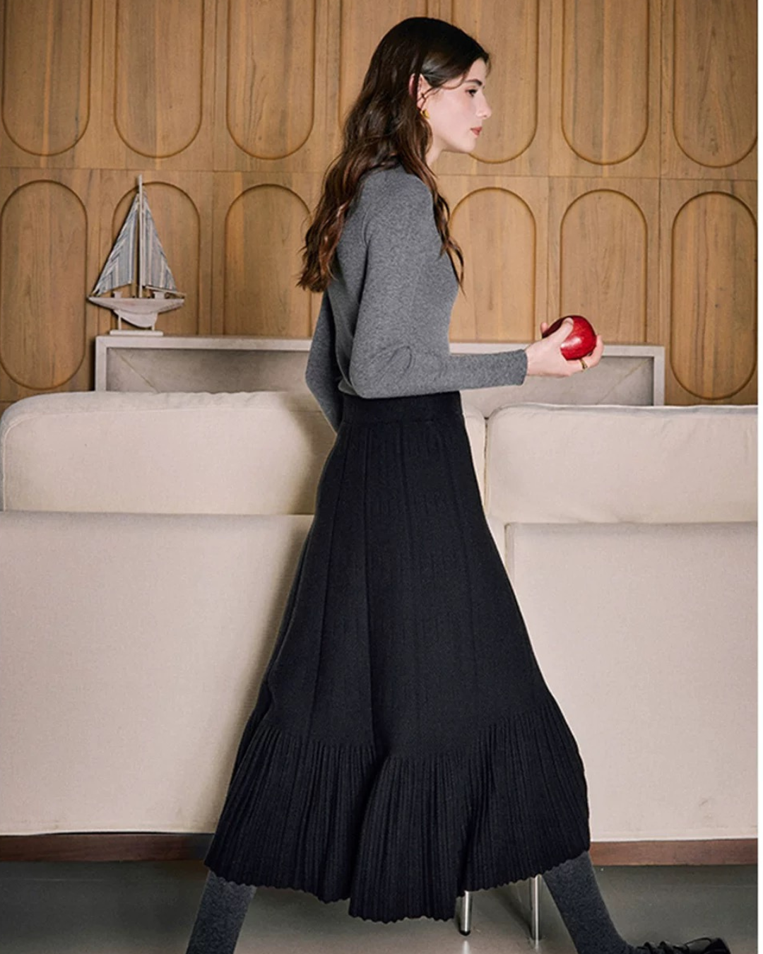 ニットウールスカート（スカート・全1色）