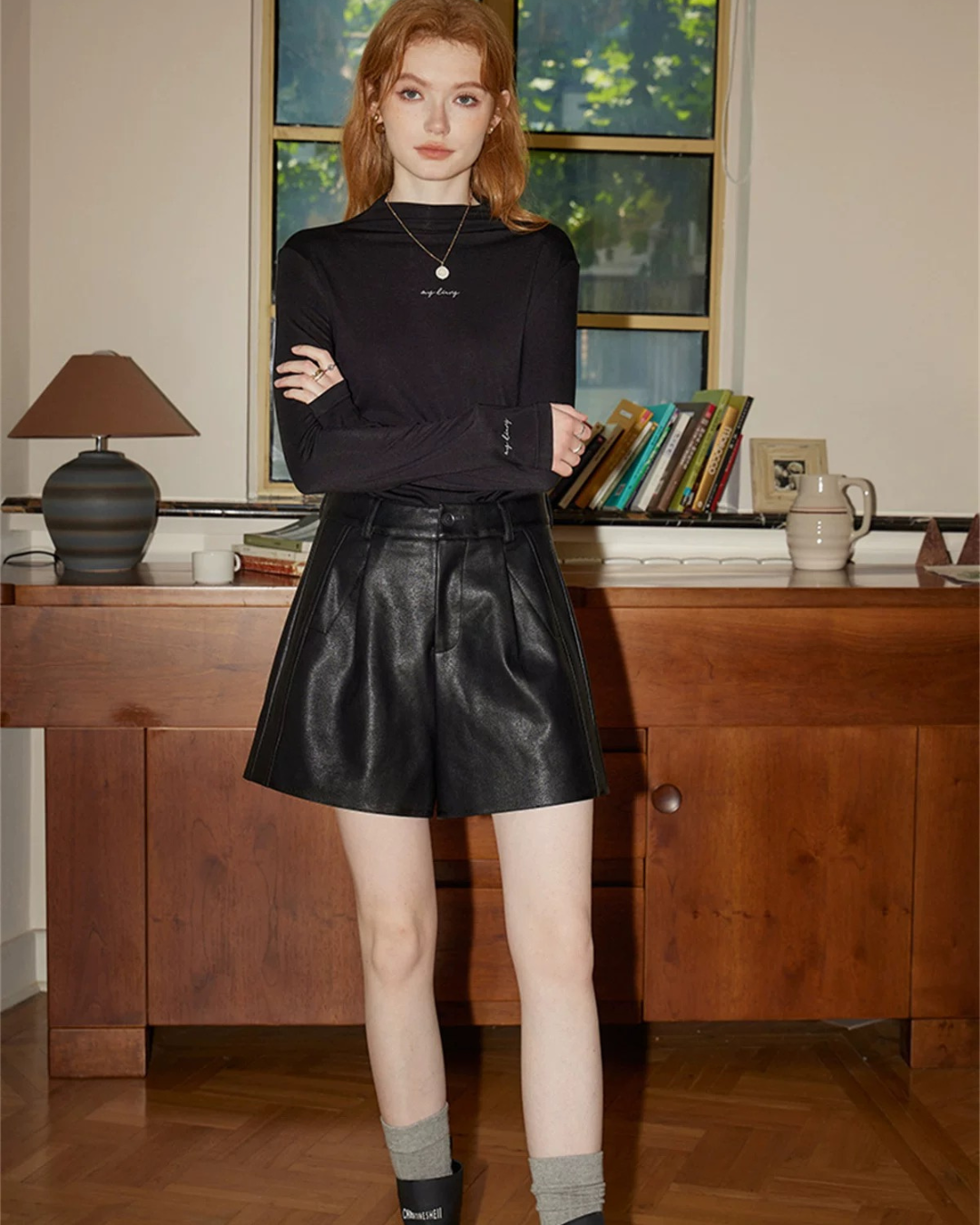 ロングスリーブタートル（トップス・全3色）