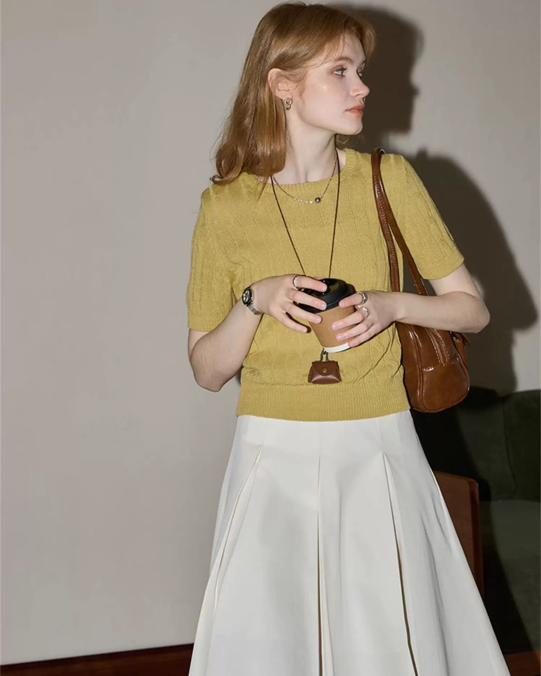 ショートスリーブニット（トップス・全2色）