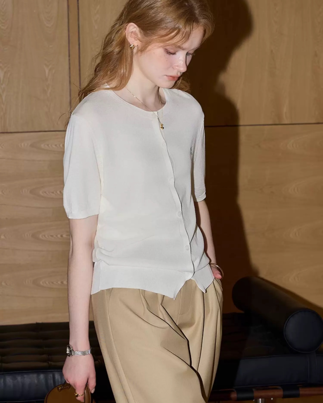 ショートスリーブニット（トップス・全3色）