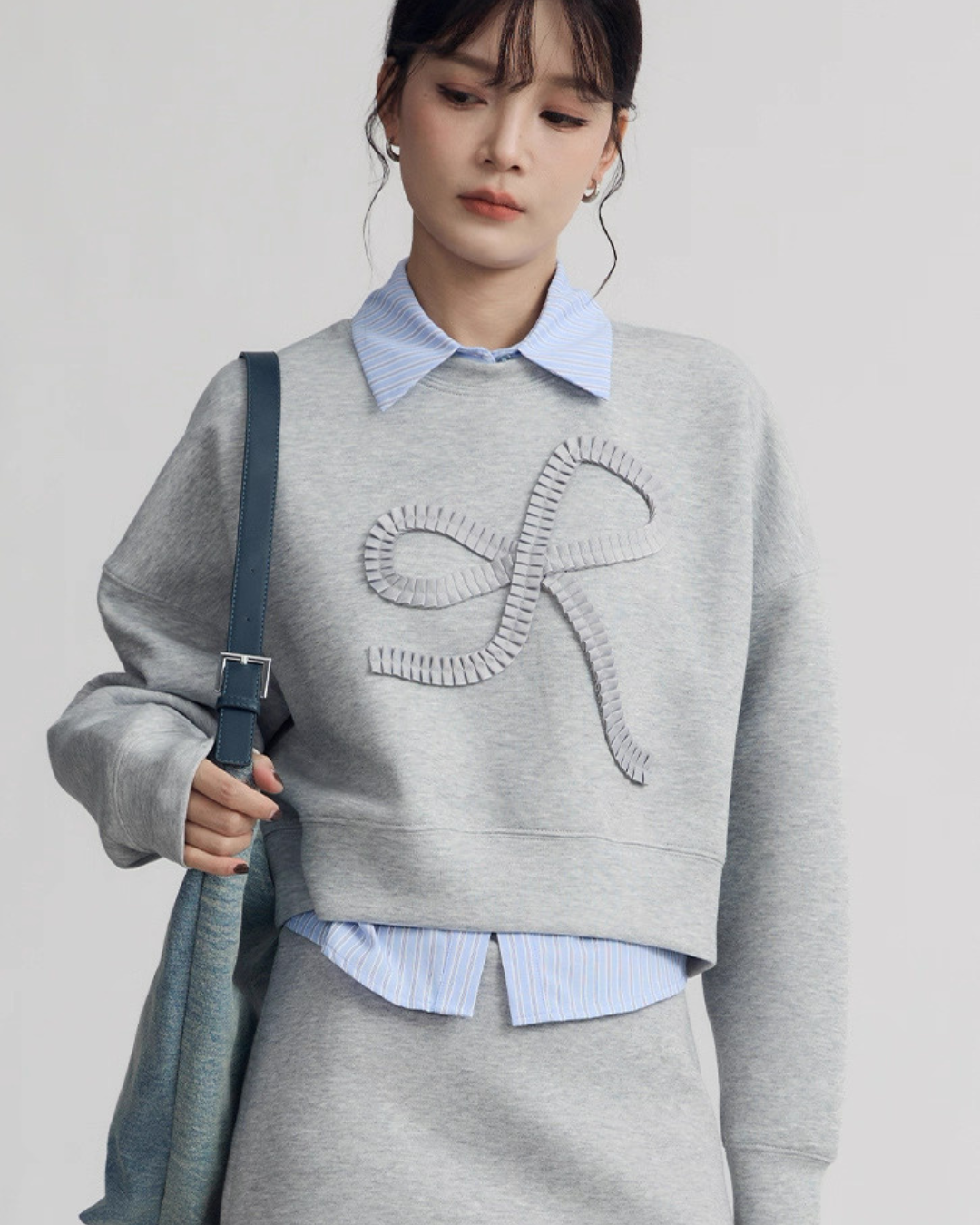 ショートスウェットシャツ（トップス・全2色）