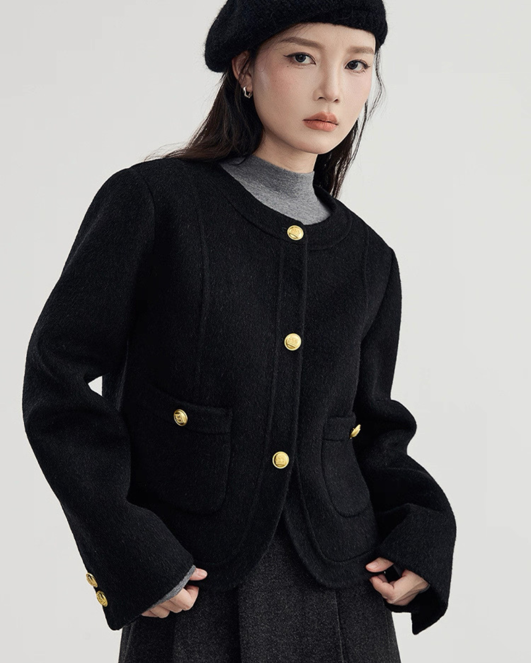 フレンチウールコート（トップス・全2色）