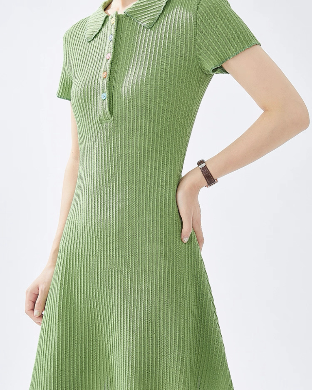 ポロニットワンピース（トップス・全1色）