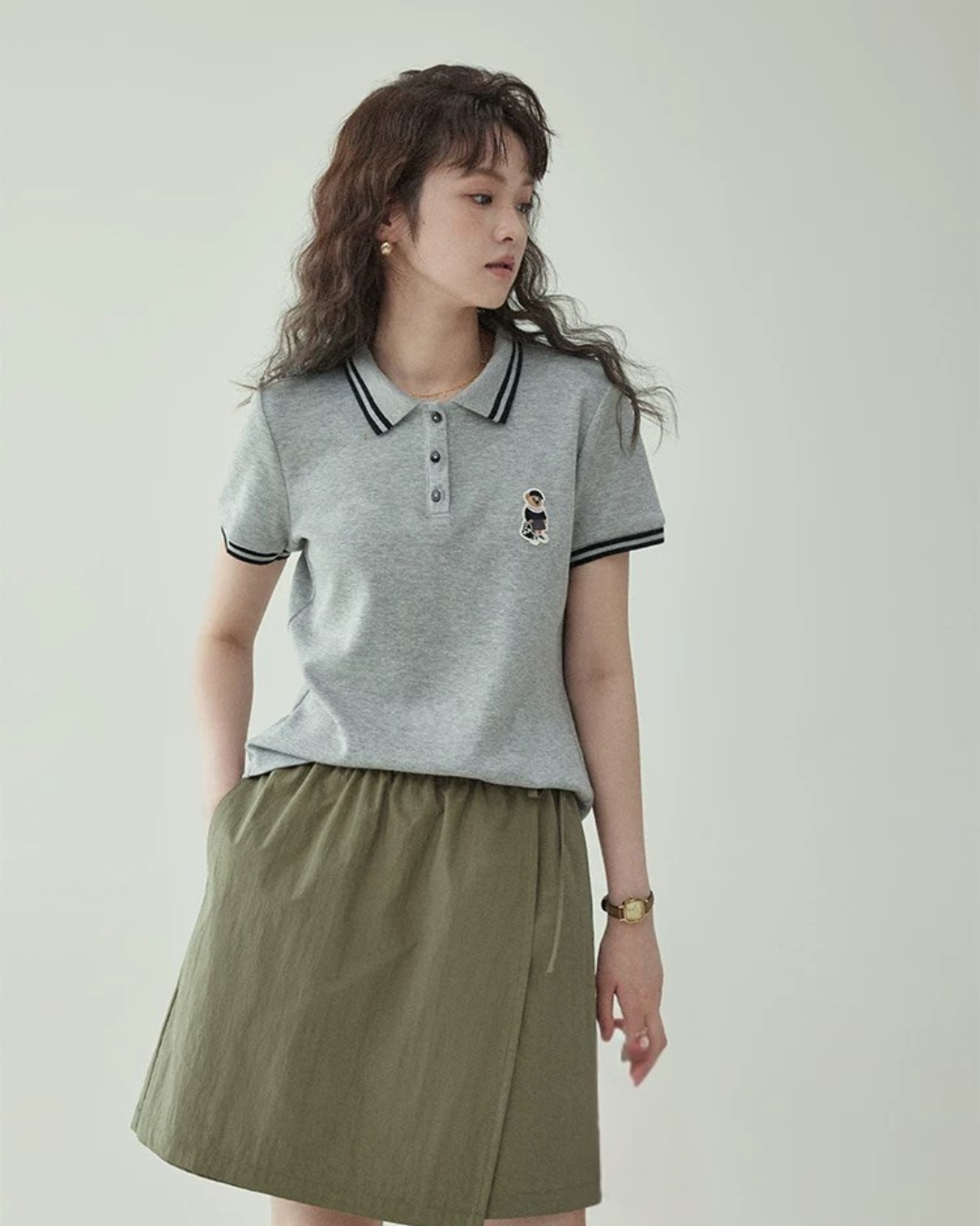 ウエストAラインキュロット（スカート・全1色）